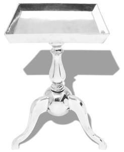 Side Table Square Aluminium Silver