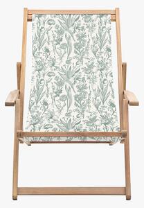 Rest-Easy Deck Chair in Sage Flora