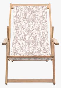 Rest-Easy Deck Chair in Rose Flora