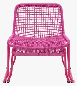 Take-a-break Lounge Chair with Footstool in Pink