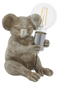 Kaelan the Koala Table Lamp in Vintage Silver