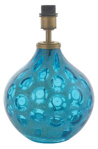 Sarah Blown Glass Table Lamp Base in Teal Blue