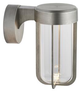 Wyatt LED Industrial Wall Lamp in Brushed Silver