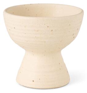 Candleholder - Stoneware. Ø9 x 8 cm. - Off White - Søstrene Grene