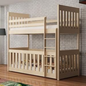 Clovis Wooden Bunk Bed Without Mattress in Pine