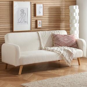 Return - Micah Ivory Sherpa Double Sofa Bed