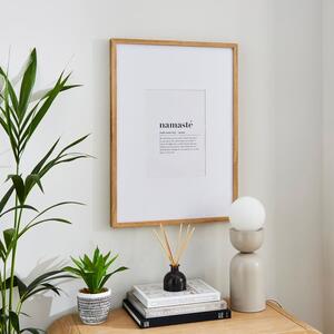 Oversized Light Wood Photo Frame