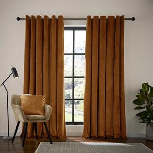 Recycled Velour Eyelet Curtains