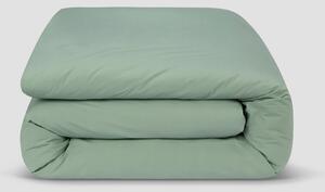 Mellow Green Washed Cotton Percale Duvet Cover | Double | Piglet in Bed