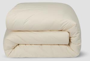 Mindful Cream Washed Cotton Percale Duvet Cover | King | Piglet in Bed