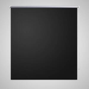 Roller Blind Blackout 40 x 100 cm Black