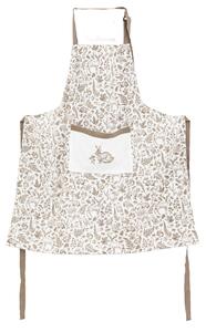Etched Woodland Apron Natural