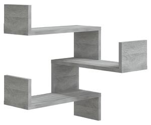 Wall Corner Shelf Grey Sonoma 40x40x50 cm Engineered Wood