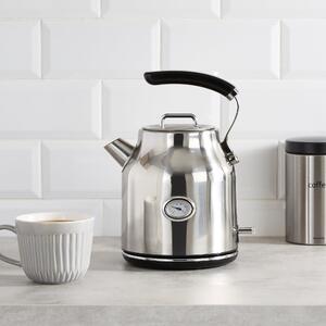 Retro Stainless Steel Kettle 1.7L Silver