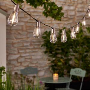 Brushed Silver 10L Retro String Lights 1.8m