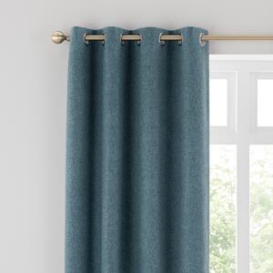 Luna Brushed Blackout Eyelet Curtains