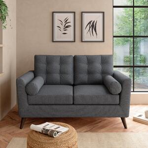 Lewes Textured Weave 2 Seater Sofa Textured Weave Graphite