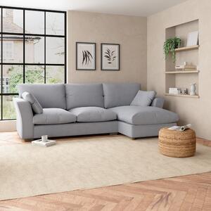 Blakeney Cosy Marl Corner Sofa Bed Woolly Marl Warm Grey