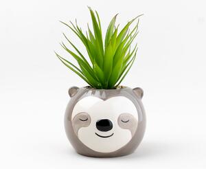 Artificial Plant in Sloth Pot Brown/Green
