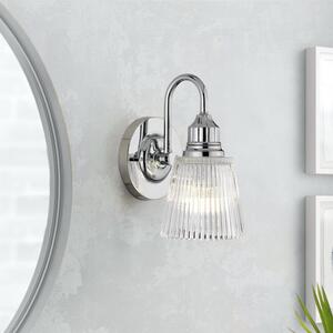 Quintiesse QN-ADDISON1-BATH Addison 1 Light Wall Light In Polished Chrome