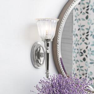 Elstead BATH/DRYDEN1 1 Light Solid Brass Bathroom Wall Light - product_finish:Polished Nickel