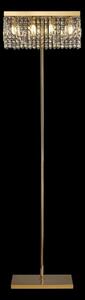 Baden 50 x 15 cm Rectangular Floor Lamp In Gold Finish With Crystal Glass