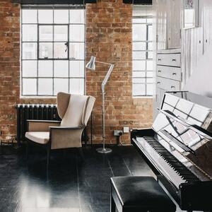 32690 Type 75 Floor Light In Silver Lustre