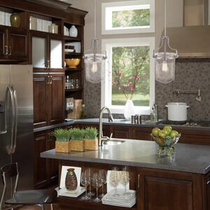 QZ/PENNSTAT/M BN Brushed Nickel Penn Station Large Ceiling Pendant Light