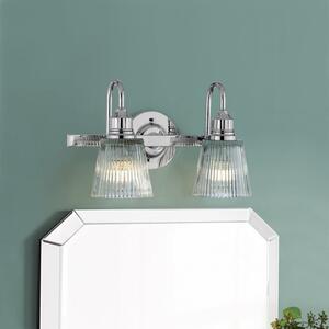 Quintiesse QN-ADDISON2-BATH Addison 2 Light Wall Light In Polished Chrome