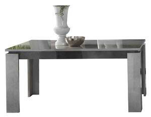 Heston High Gloss Extending Dining Table in Grey Marble Effect