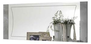 Heston Mirror With High Gloss Marble Effect Frame in Grey