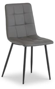 Alis Faux Leather Dining Chair | Grey Taupe | Roseland