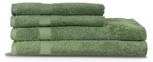 Loft Luxury 4pc 100% Cotton Hand / Bath Towel Set | Pink Grey White Teal Green Beige | Roseland Furniture