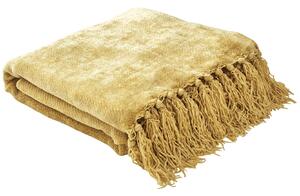 Laura Ashley Hamilton 130cm x 170cm Throw Antique Gold