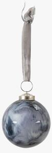 Dappled Bauble in Grey Small - Pack of 6