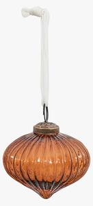 Mercier Rustic Amber Onion Bauble, Small, Set of 6