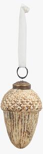 Mercier Acorn Antique Gold Bauble, Set of Six, Large