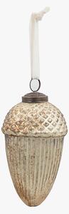 Mercier Acorn Antique Gold Bauble, Set of Six, Small