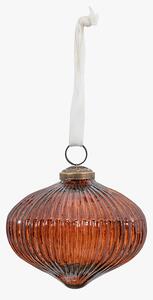 Mercier Rustic Amber Onion Bauble, Medium, Set of 6