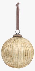 Mercier Rustic Antique Gold Bauble, Large, Set of 4