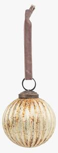 Mercier Rustic Antique Gold Bauble, Small, Set of 6