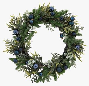 Navy Noel Bauble Wreath