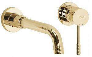 Wall Mounted faucet Rea Lungo Diamond Gold + BOX