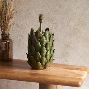 Endon 111254 Layered Leaf Table Lamp Base In Dark Olive Glaze