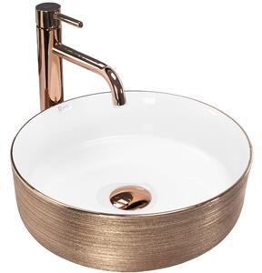 Countertop Basin Rea Sami Brush Rose Gold