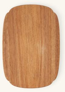 Cutting board - Acacia wood. 17.5 x 12 cm. - Dark Wood - Søstrene Grene