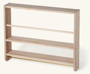 Wall-mounted magazine rack | Poplar wood/iron. 66 x 12 x 52 cm. | Søstrene Grene