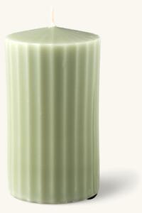 Pillar candle - Paraffin wax/stearin. 46 hours. - Dusty Green - Søstrene Grene