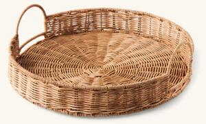 Tray - Rattan. Ø35 x 10 cm. - Nature - Søstrene Grene