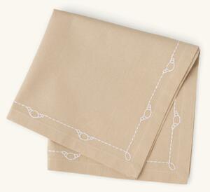 Cloth napkin 40 x 40 cm - Cotton. - Sand - Søstrene Grene